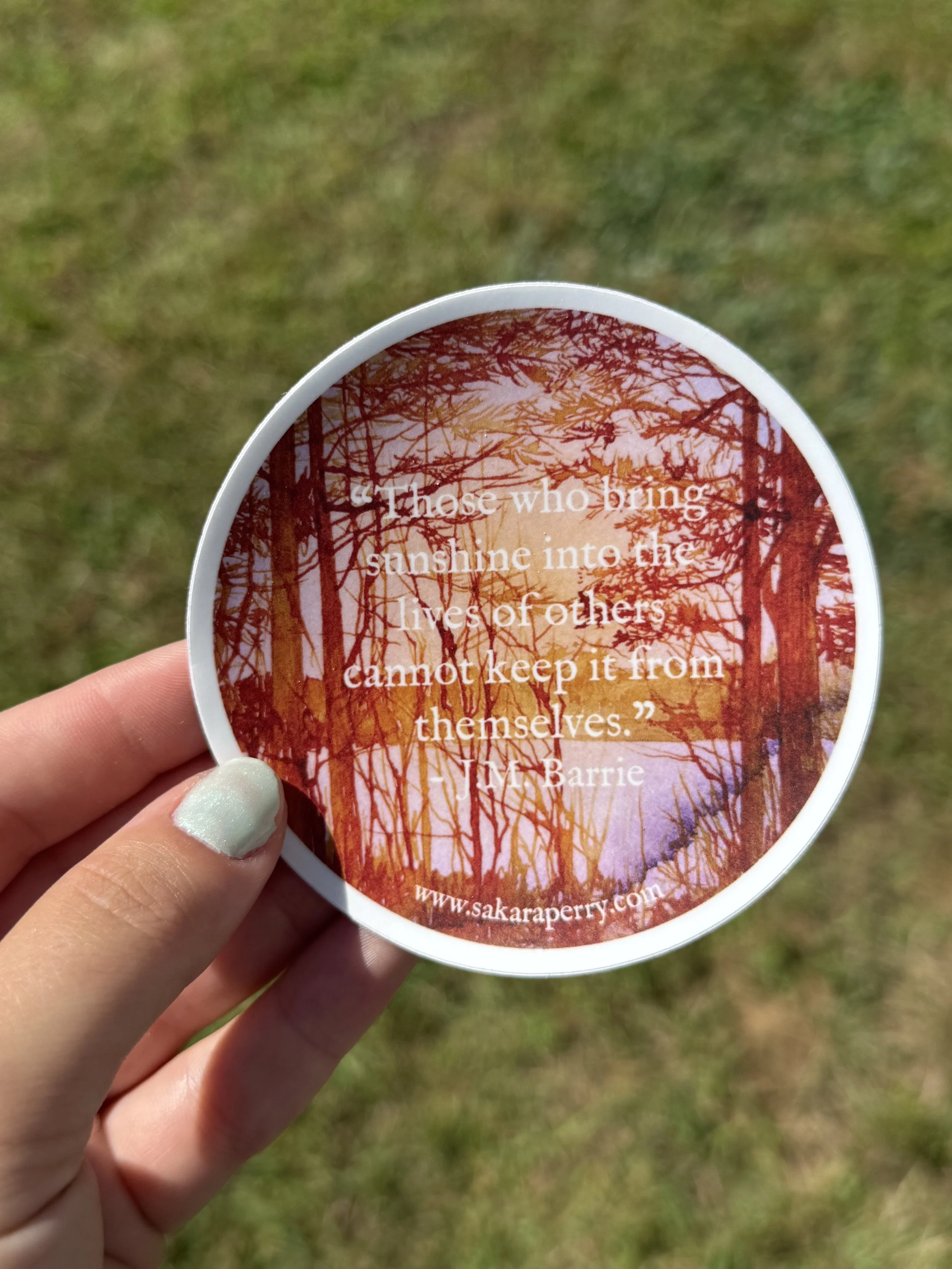 J.M. Barrie Quote Sticker