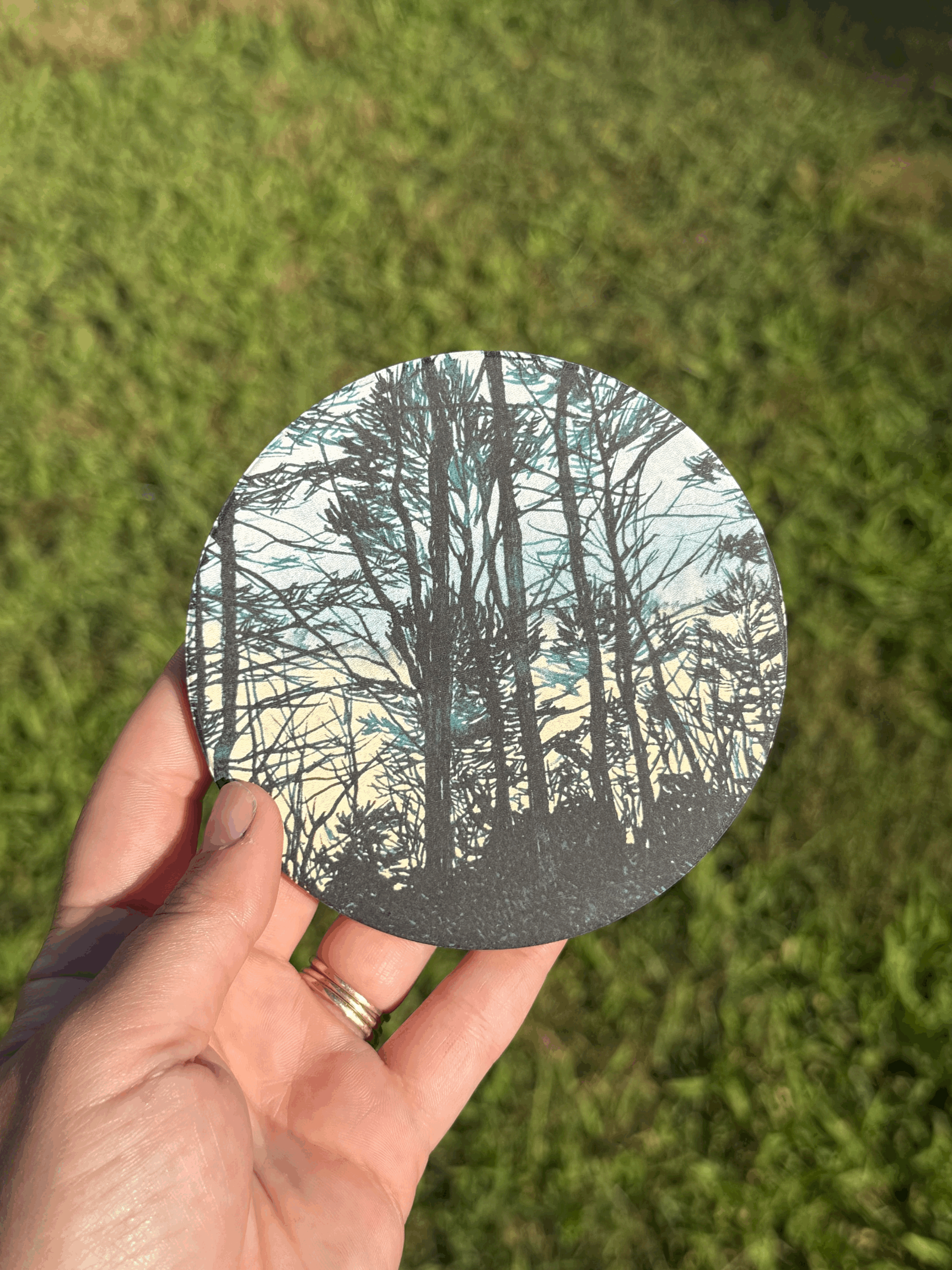 “In a Rush” Round Coaster