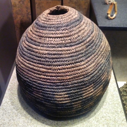 Seagrass basket from the Pacific Coast, National Museum of Anthropology, Mexico City