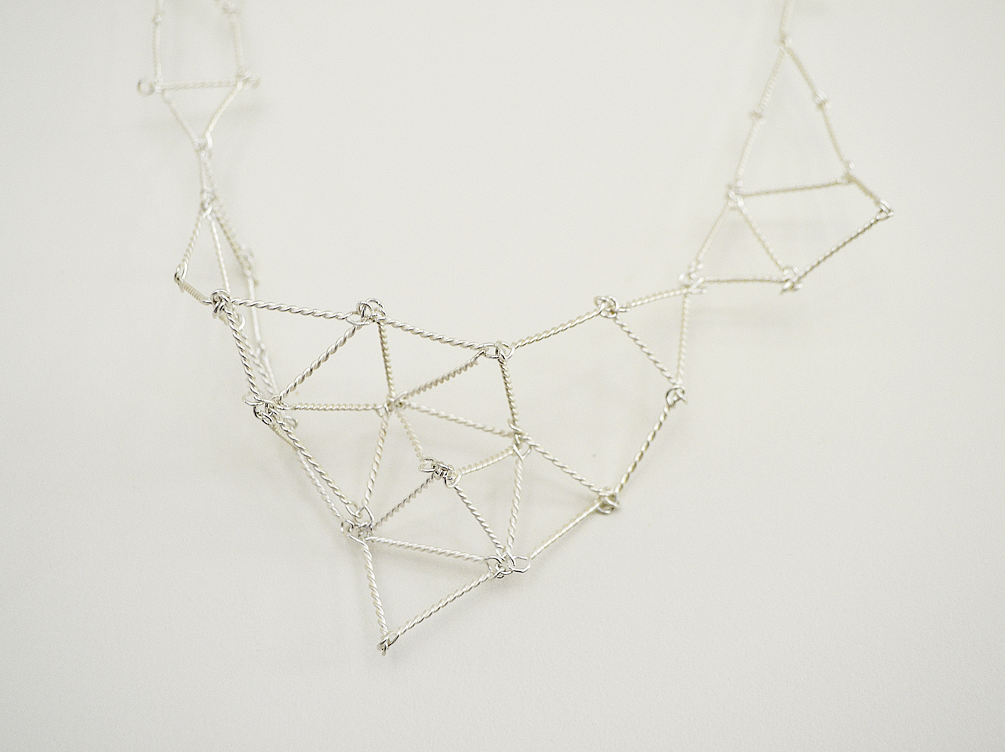 Cosmic Net necklace detail