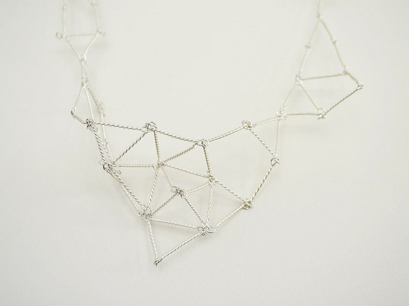 Cosmic Net necklace detail