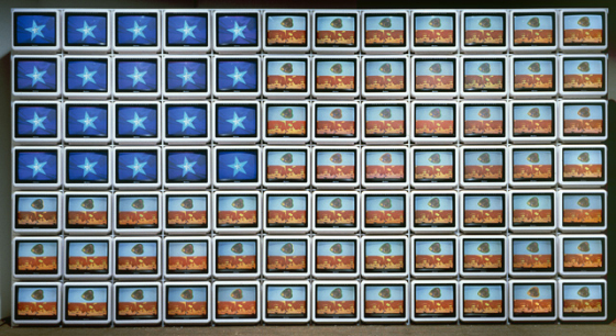 Video Flag Z , by Nam June Paik, 1986