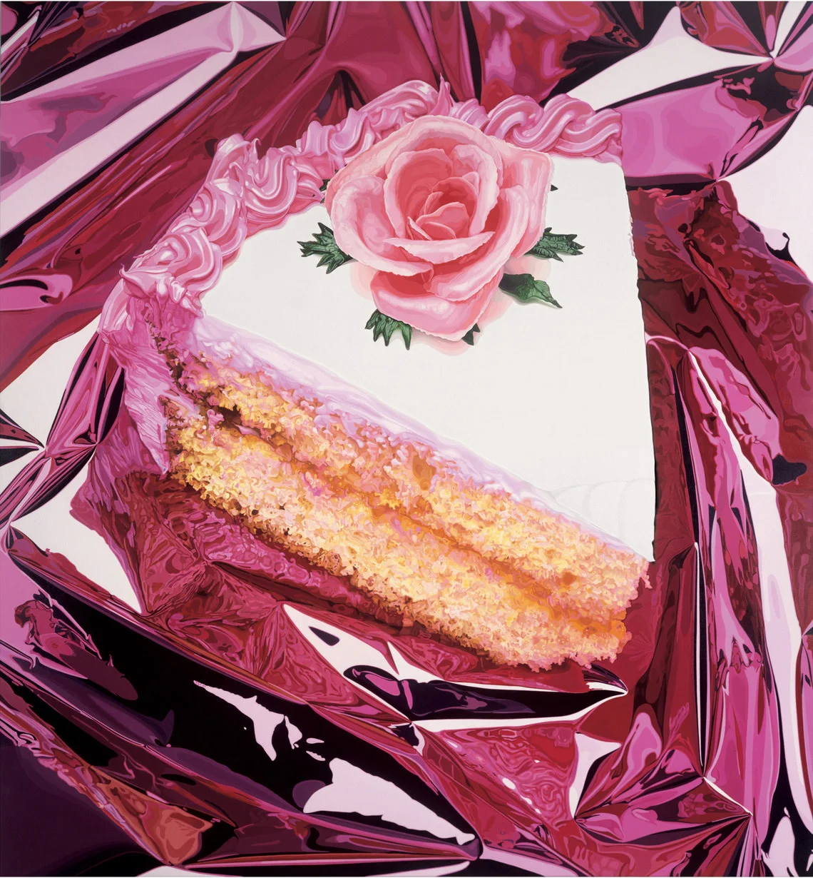 Jeff Koons, Cake , 1995–97. Oil on canvas; 125 3⁄8 x 116 3⁄8 in. (318.5 × 295.6 cm). Private collection. © Jeff Koons