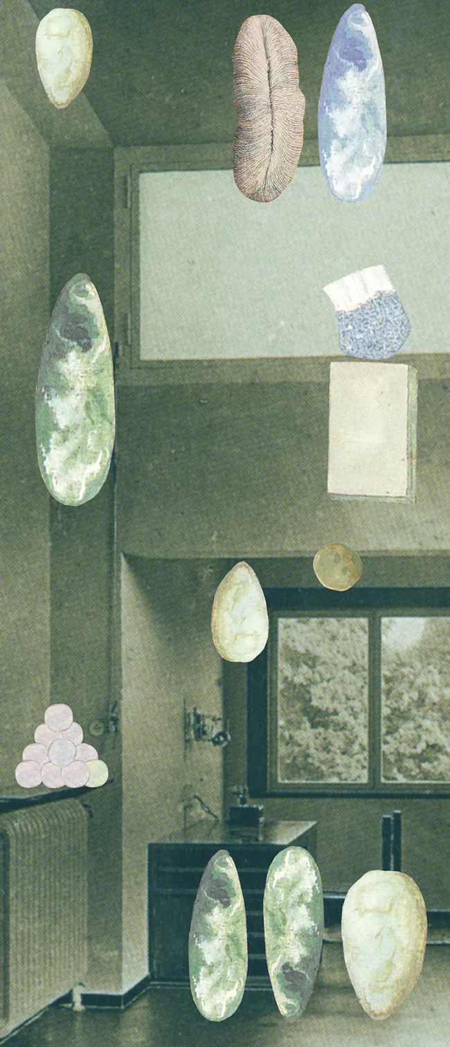 Gracia Haby, Time on His Hands commissioned collage, 2012
