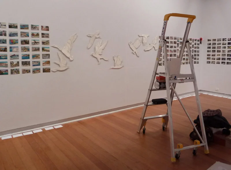Installing All breathing in heaven , Geelong Gallery, 2013