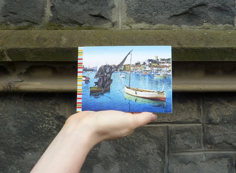 Gracia Haby, A Postcard as Measuring Device , 2013, zine
