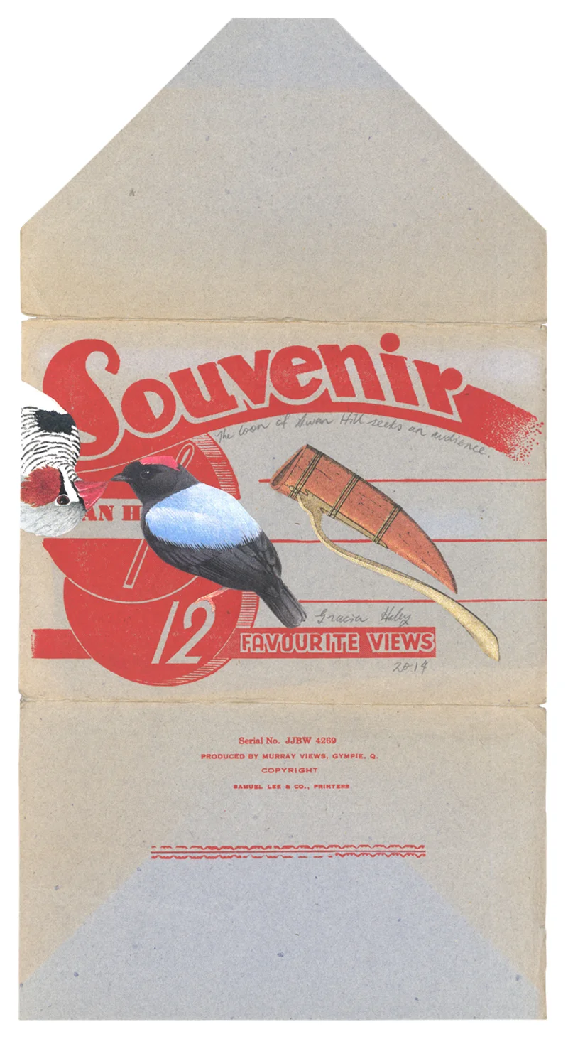 Gracia Haby, The Loon of Swan Hill seeks an audience , 2014, artists’ book