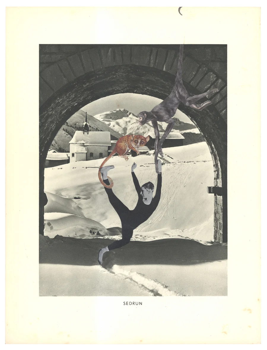 Gracia Haby, Beautifully staged (Shukumei, c 1975–76) , 2014, collage on ephemera