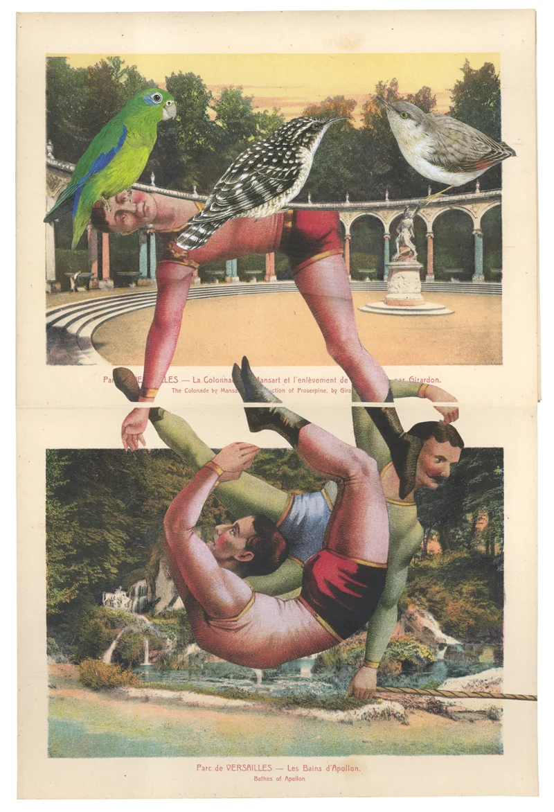 Gracia Haby, page detail from the artists' book Tumbling lightly, tumbling fast (I) , 2014