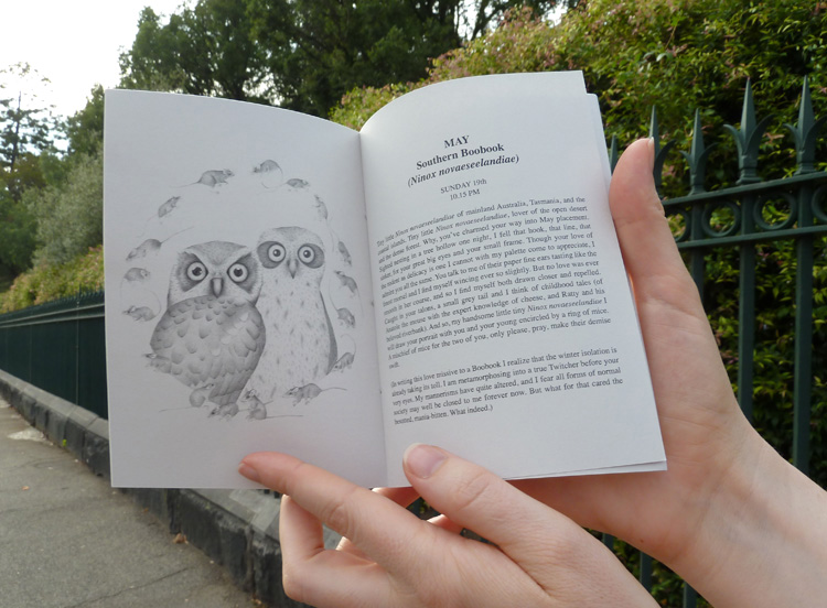 Gracia & Louise, Twelve months, an explorer , 2014, zine