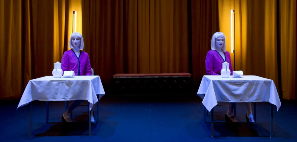 Compagnie Mossoux-Bonte's The Coffee Drinkers , Dance Territories, Program One as part of Melbourne Festival, at Dancehouse (Image source: Dancehouse)