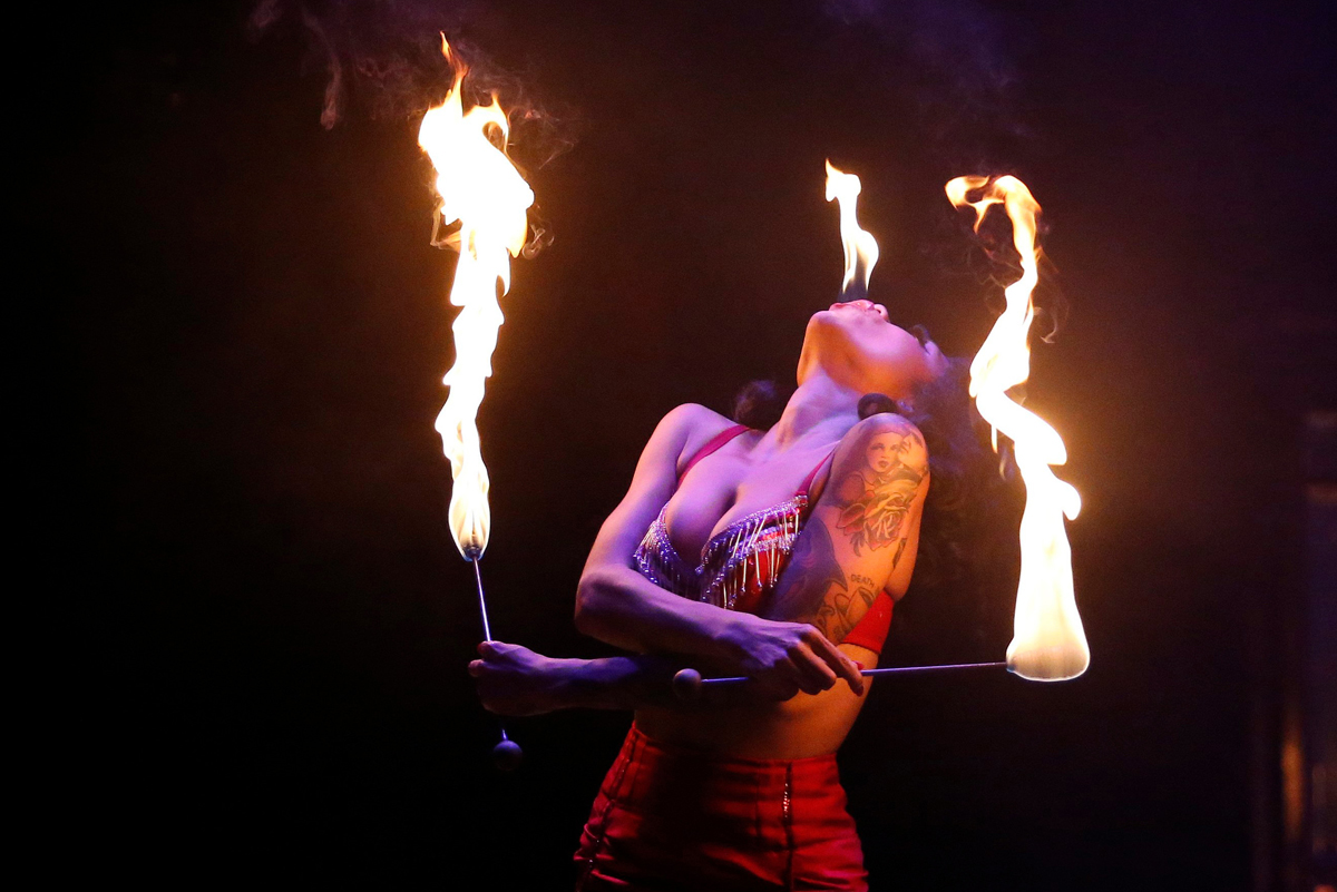 Heather Holliday in Limbo at the Spiegeltent, Melbourne Festival 2015 (Image credit: Tony Virgo)