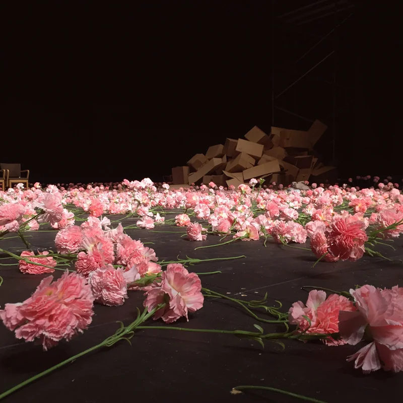 Tickle my soles, colour me jewelled, cnd uplift my soul; ready, so ready, to walk through the Carnations with you, Tanztheater Wuppertal Pina Bausch