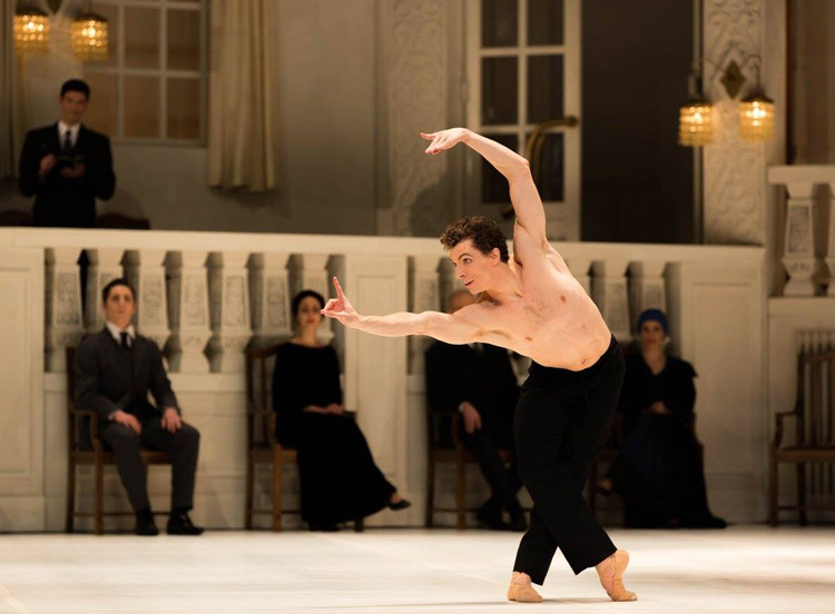 The Australian Ballet's Kevin Jackson performing in John Neumeier's Nijinsky (image credit: Kate Longley)