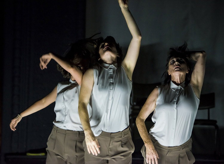 Hellen Sky, Michelle Ferris, and Georgia Bettens in Martin Hansen's If it's all in my veins (image credit: Gregory Lorenzutti)
