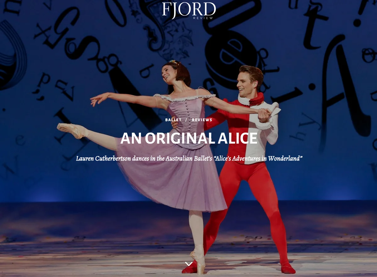 Lauren Cuthbertson and Christopher Rodgers-Wilson in Alice's Adventures in Wonderland (image credit: Jeff Busby)