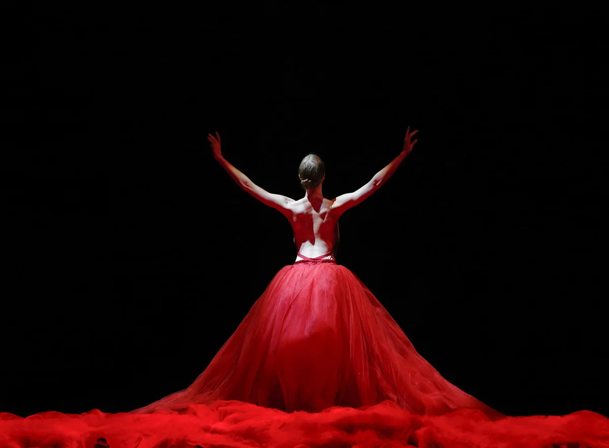 The Australian Ballet's Amanda McGuigan in Richard House's From Silence , presented as part of Symphony in C (image credit: Jeff Busby)