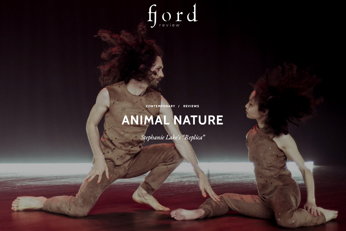Christina Chan and Aymeric Bichon in Stephanie Lake’s Replica (image credit: Pippa Samaya)