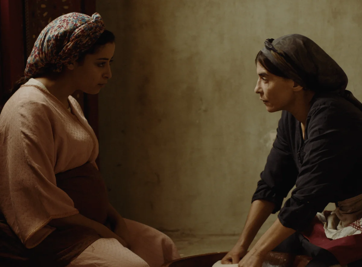 Nissrine Erradi and Lubna Azabal, in a scene from Maryam Touzani’s Adam (2019)