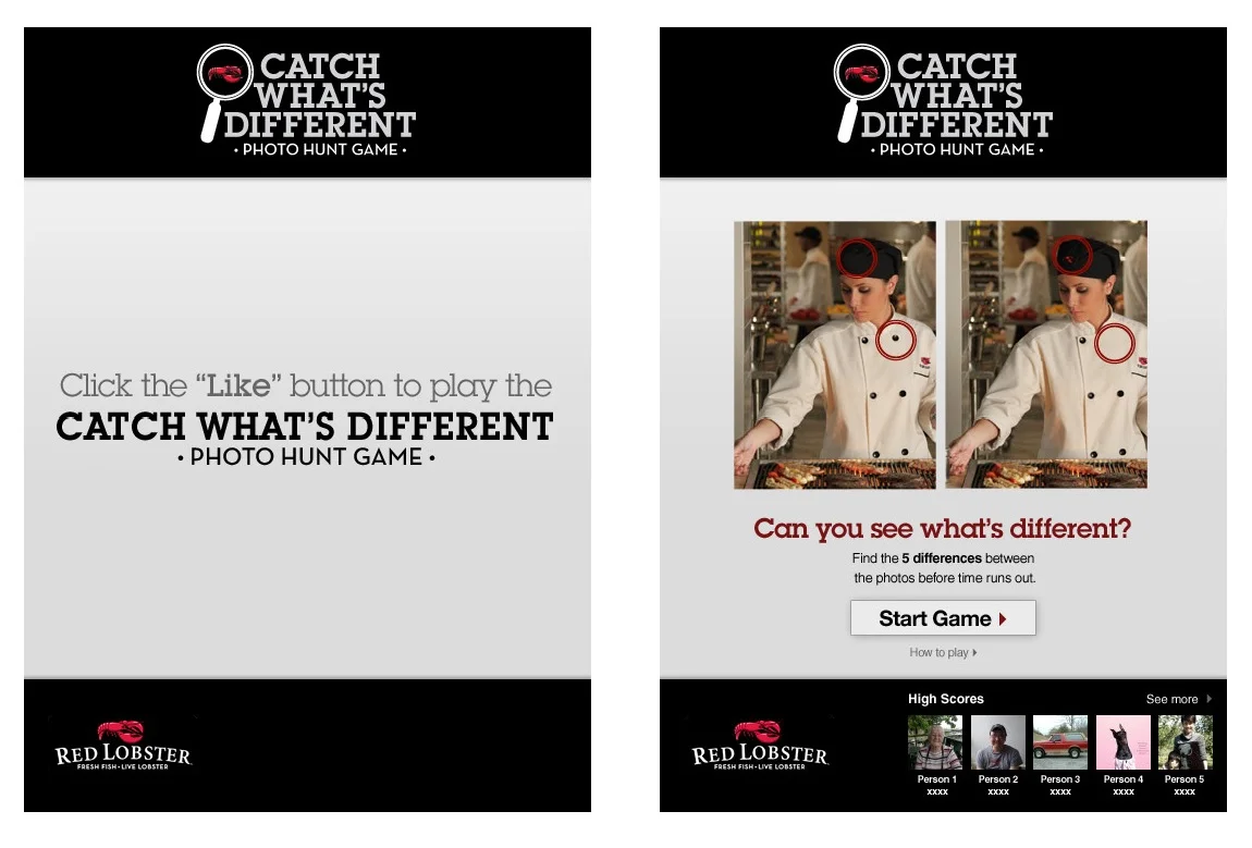 CATCH WHAT'S DIFFERENT // RED LOBSTER
