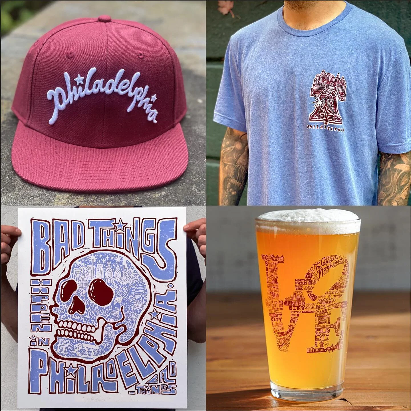 MT AIRY ARTS FESTIVAL TODAY SATURDAY SEPTEMBER 9, 12-6!!!
.
Come say 👋 at @allenslaneartcenter - I&rsquo;ll be there with the regular buttery soft threads and a sale rack to boot!
.
.
.
#paulcarpenterart #screenprinting #streetwear #philly #philadel