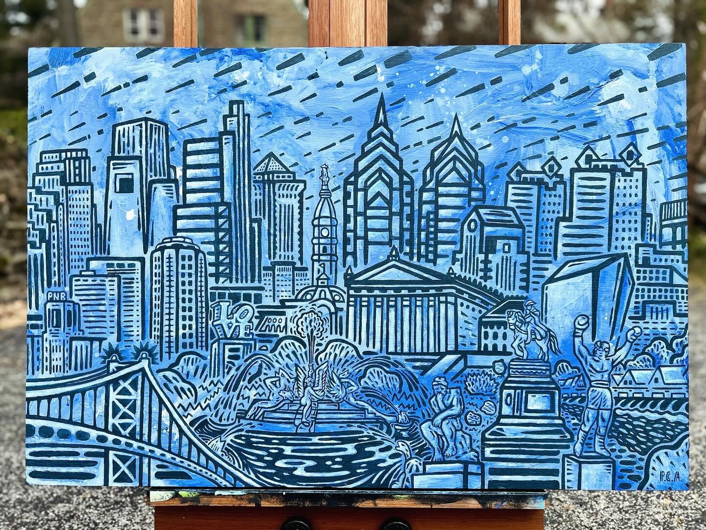 We hand painted a couple of favorite PCA designs onto a few birch plywood canvases. Catch them this spring at our street festivals!
.
The Parkway - 24&rdquo;x36&rdquo; Acrylic on Birch Plywood
.
.
#paulcarpenterart #paint #painting #philly #philadelp