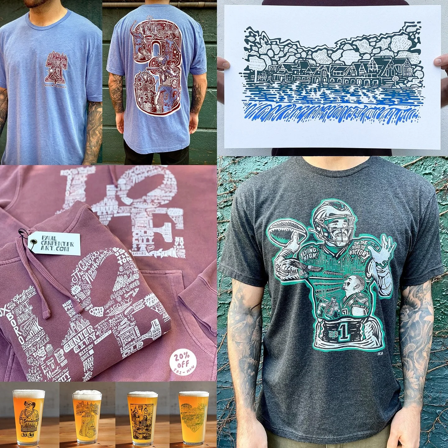 🎁 20% OFF ENTIRE ONLINE SHOP THIS HOLIDAY WEEKEND 🎁 
.
THANK YOU for supporting this family run Philly operation all year. Every single order means the world.
.
No doorbusters, no rush. No coupon code - the discount is good all weekend. Shop if you