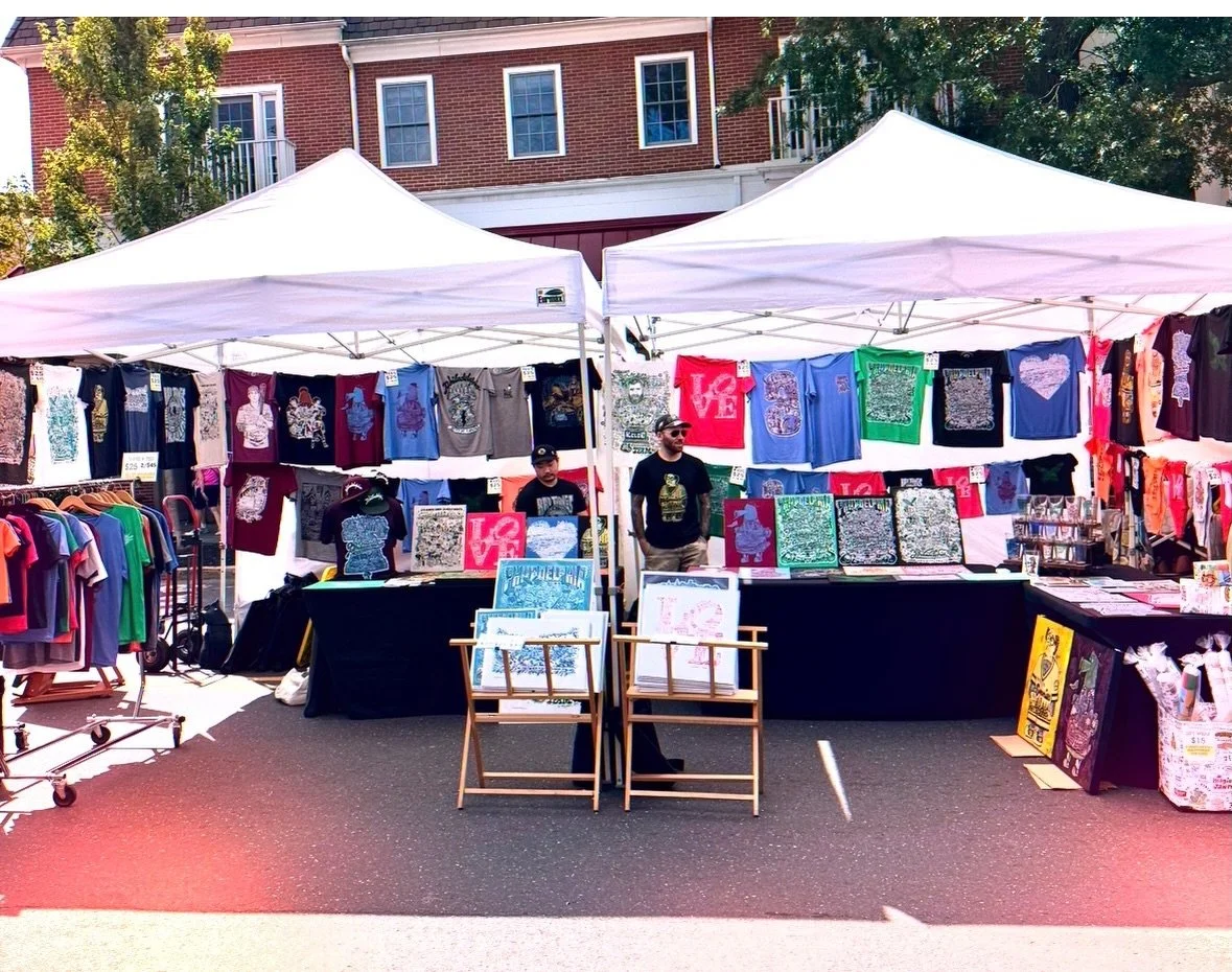Walk the Ben Franklin Bridge over to Haddonfield FineArts Festival!  I&rsquo;ll have a double booth set up today Saturday July 11, 11-6 and Sunday July 12, 10-5
@downtownhaddonfield 
.
Booth 159-161c by @kingsroadbrewing