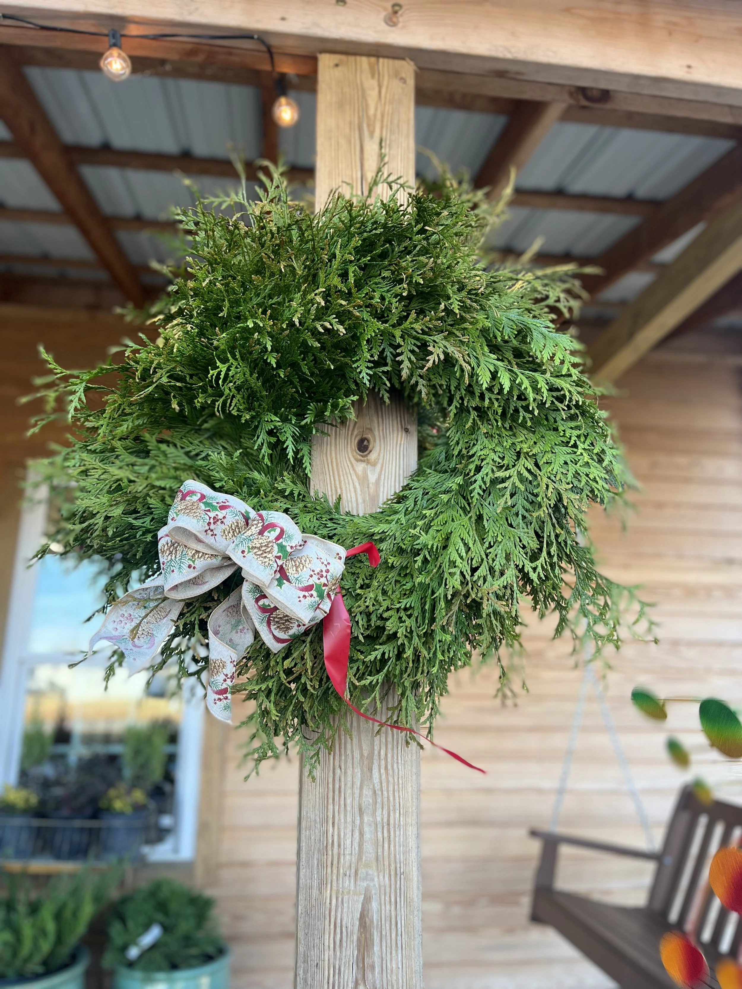 Live Wreath Making Workshop November 28th, 10 am