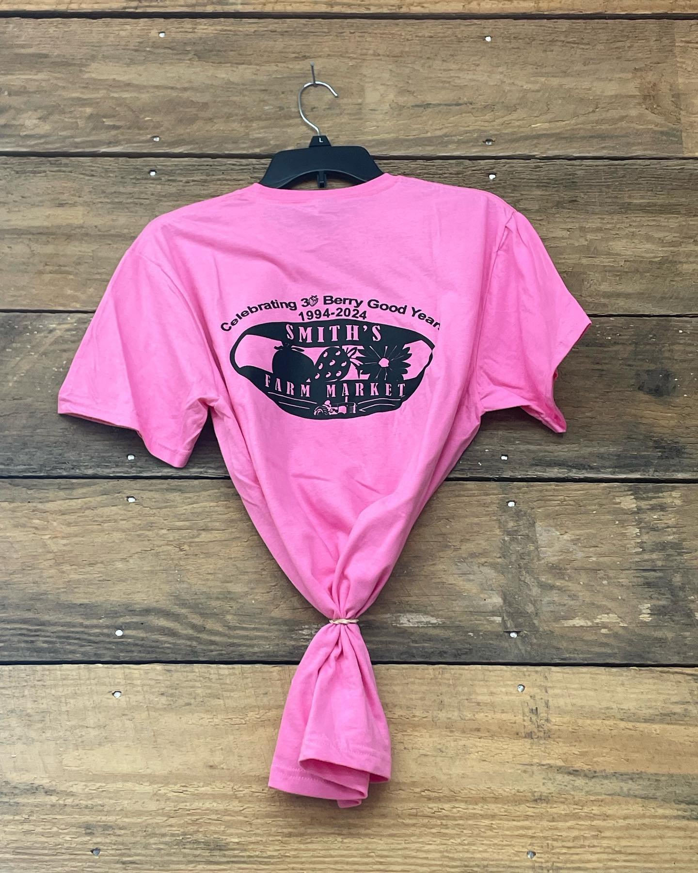 Check out our new Smith&rsquo;s t-shirts! We have a few sizes in short sleeve and long sleeve, available in pink and blue!

Another fun way to celebrate 30 berry good years! 
🎉 🍓