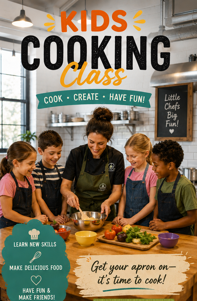 Kid's Pizza Cooking Class, Thursday, August 20th at 11 am