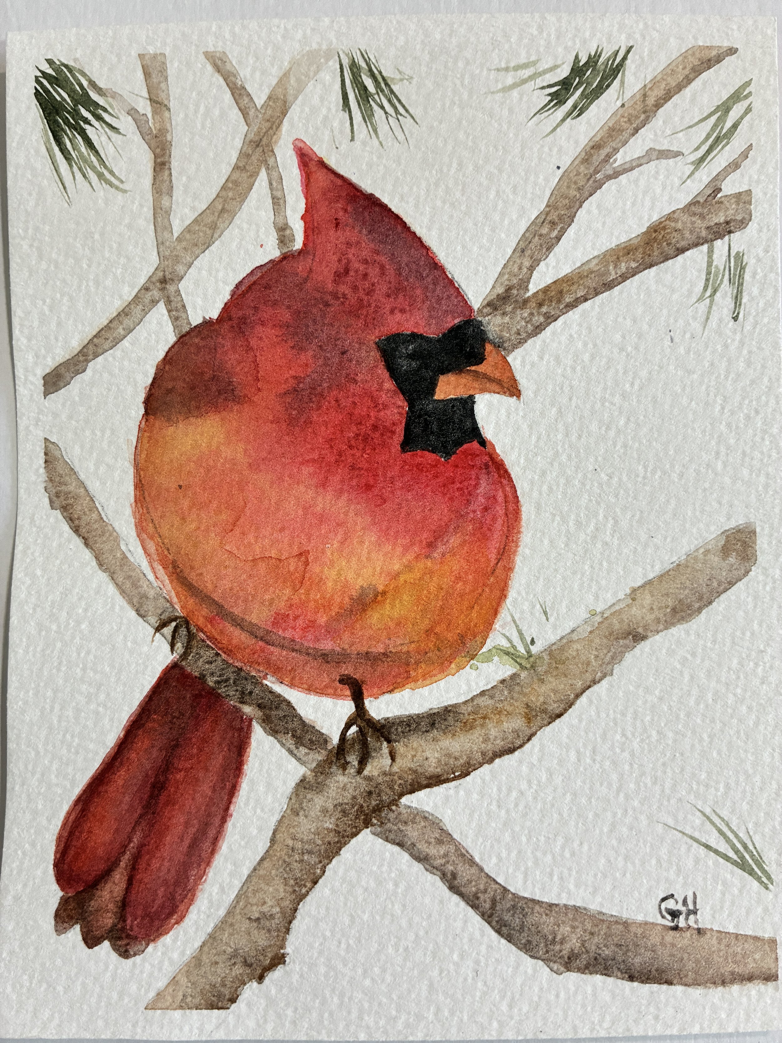 Christmas Card Watercolor Workshop, Friday, December 4th at 4 pm