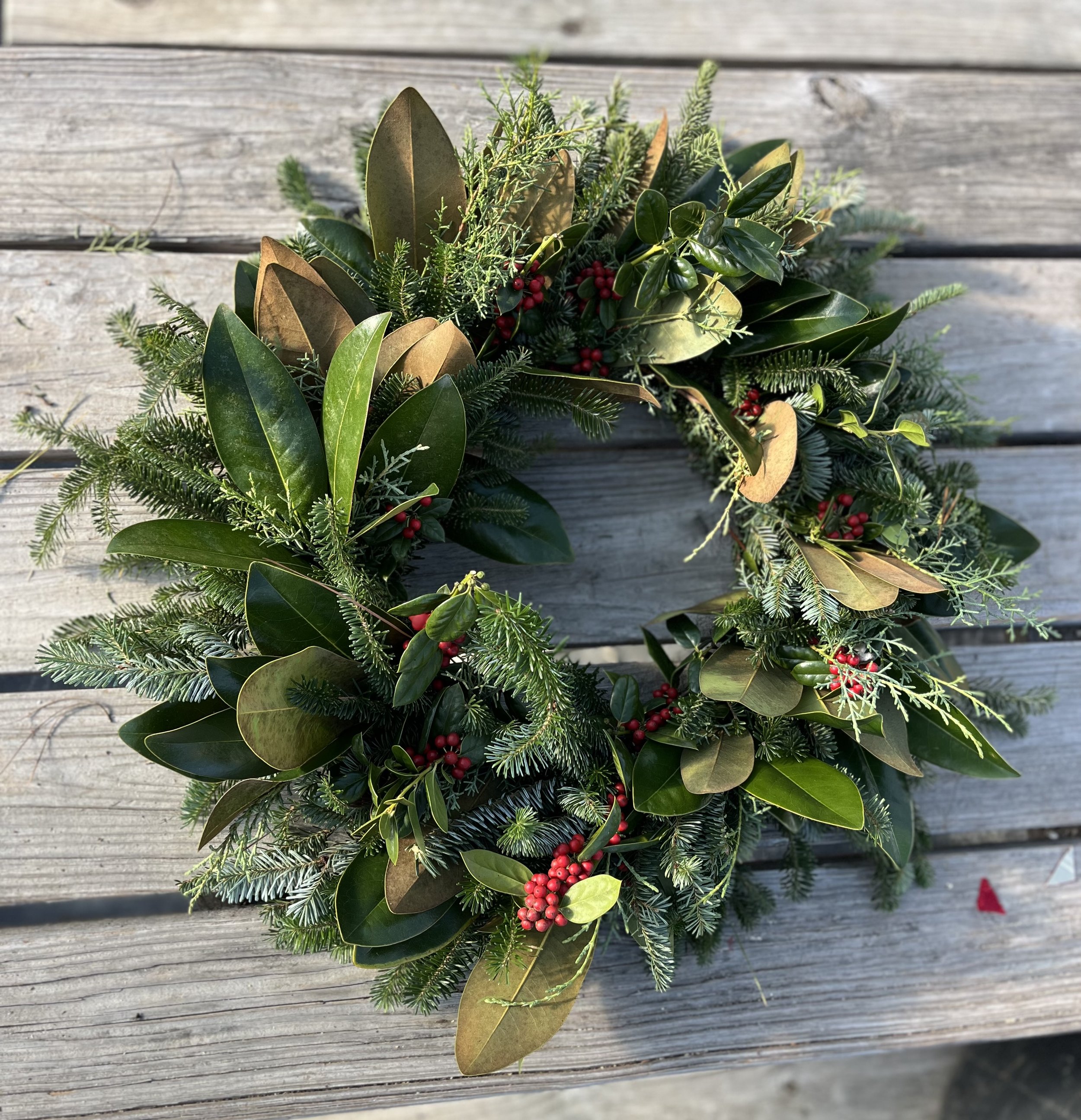 Live Wreath Making Workshop December 12th at 10 am