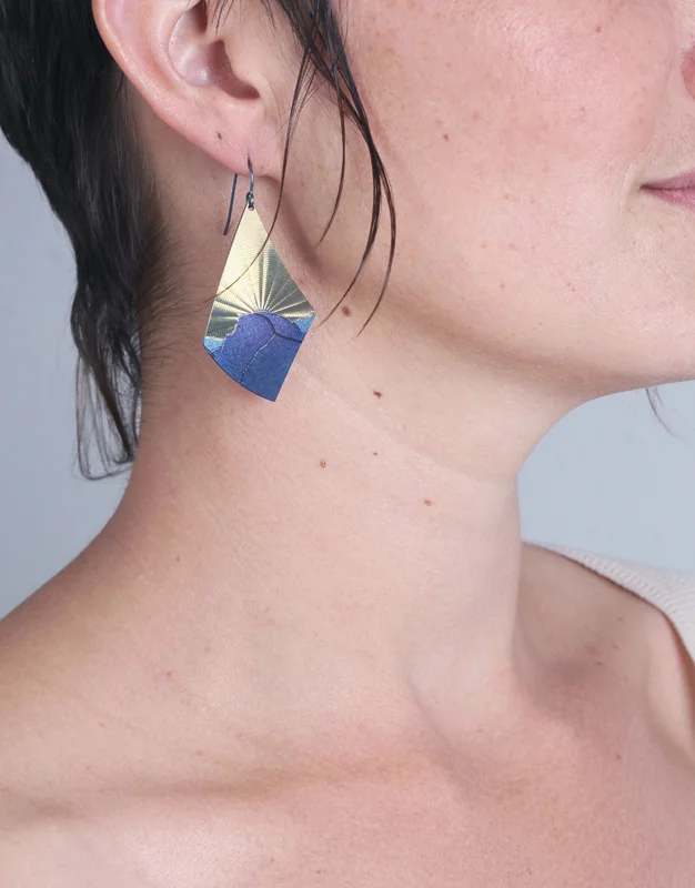 Sunrise Breeze Earrings - Half Dome - Model