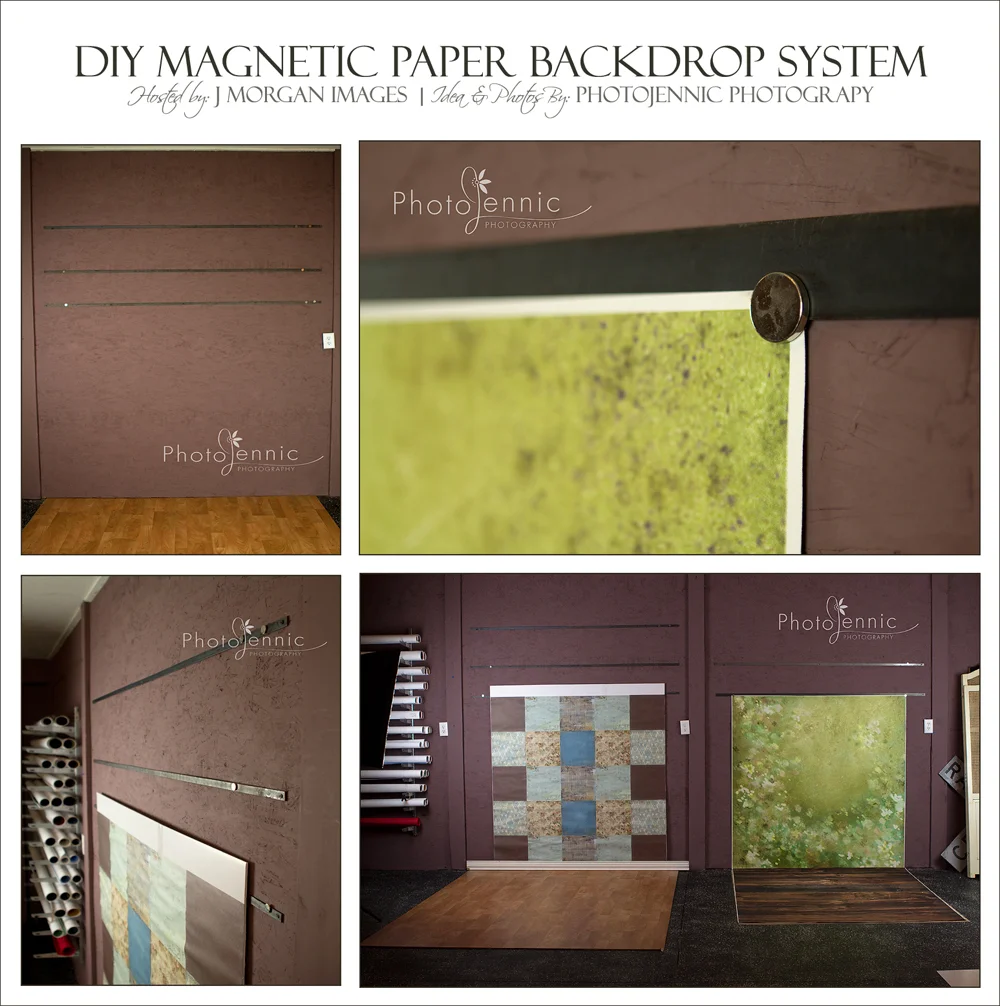 DIY Magnetic Back Drop Hanging System