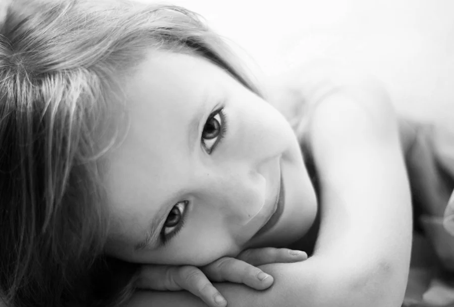 girl in black ndwhite