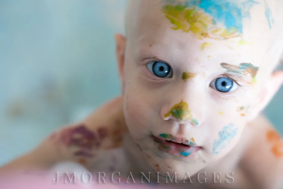 blue eyes painted