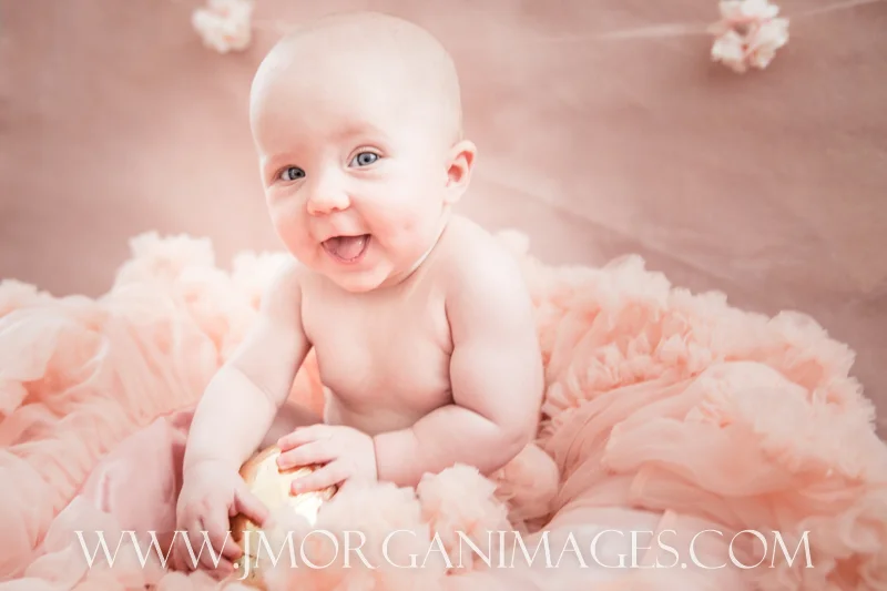 6 Month Photo Shoot in Tulle Skirts