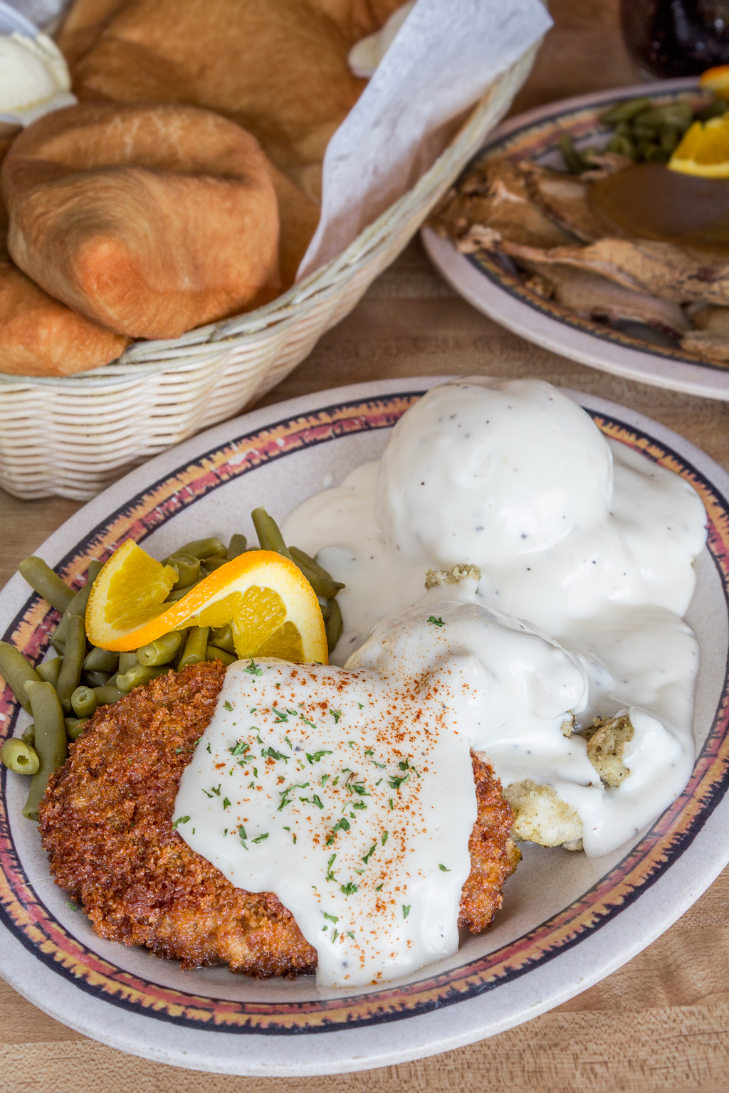 Chicken Fried Steak and Scones