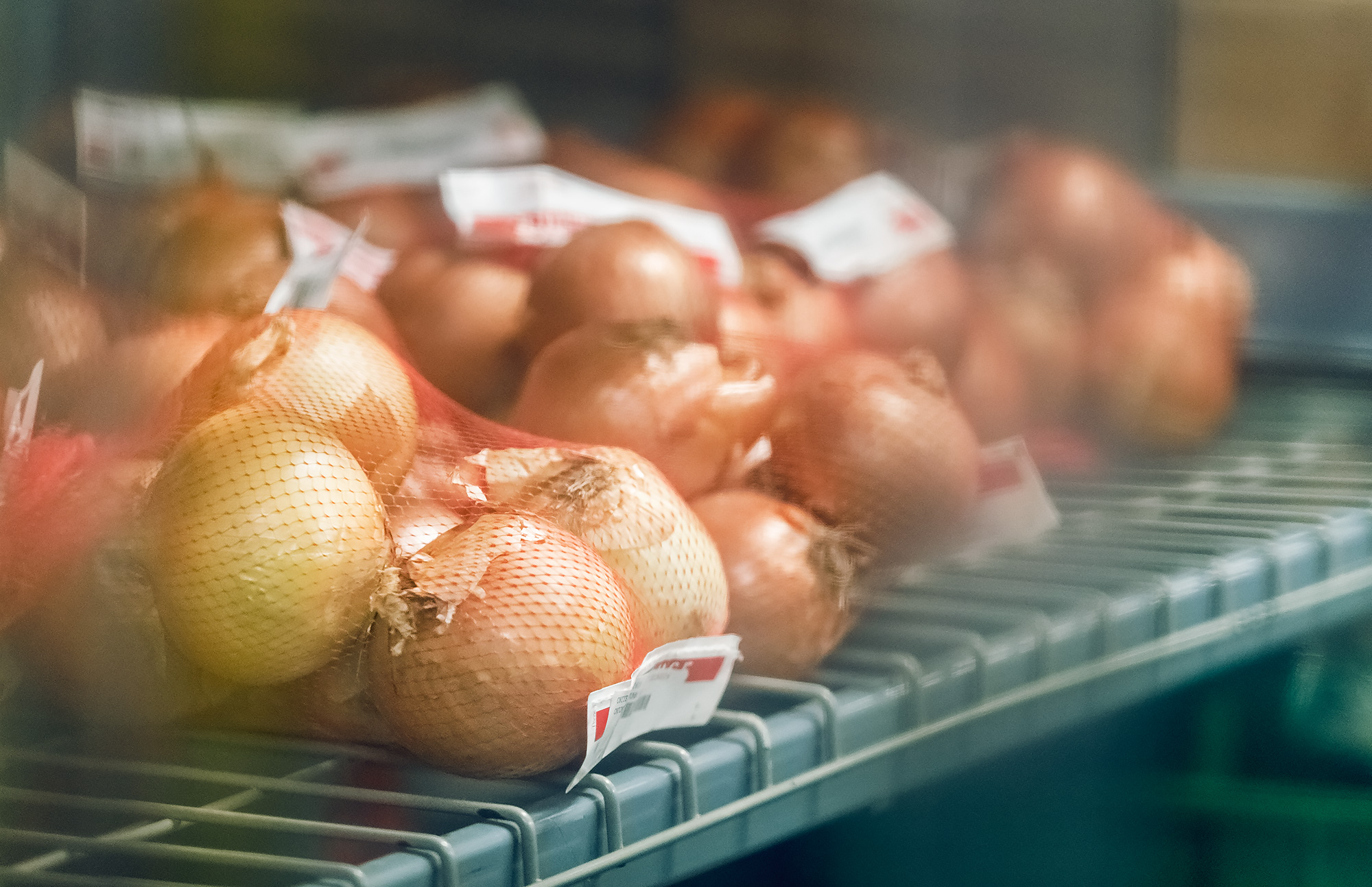 Onions through the Plastic