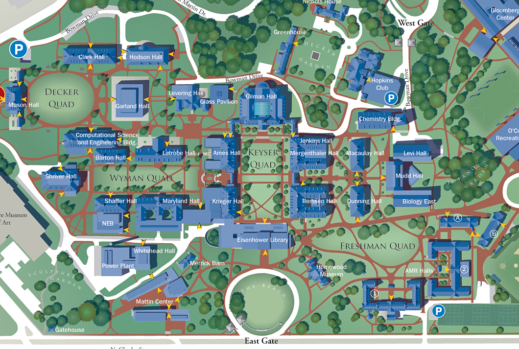 johns hopkins university campus map Johns Hopkins University Marksbury Design johns hopkins university campus map