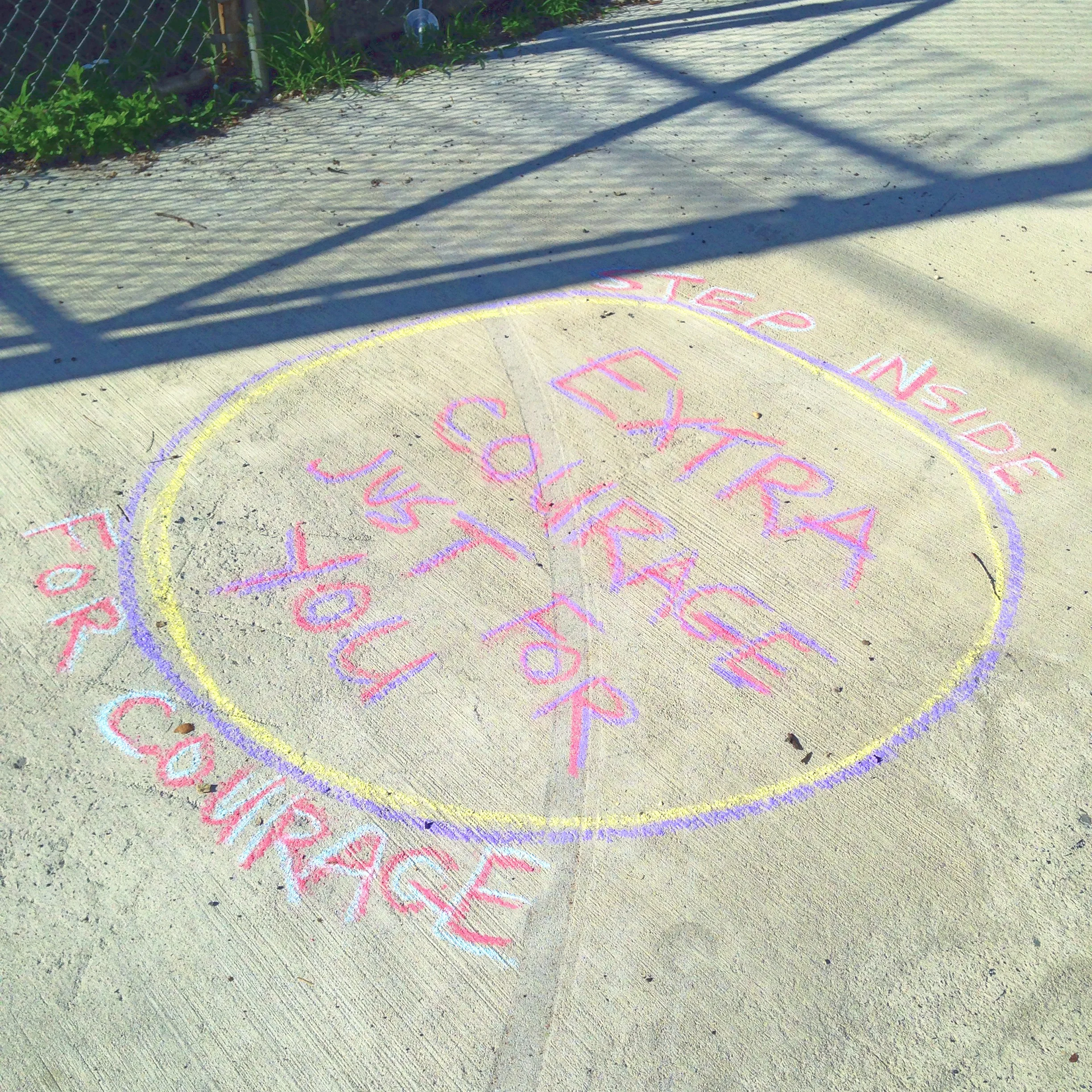  Fishtown good vibes chalk by me. 