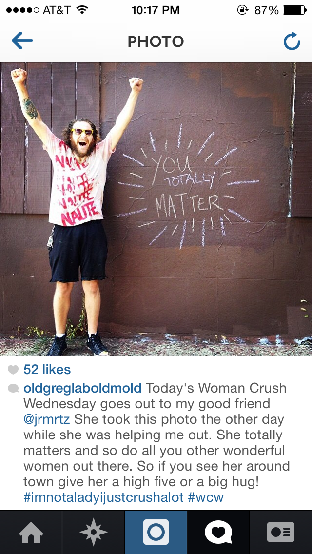  The first time someone let me know that my chalk art was taking off! 