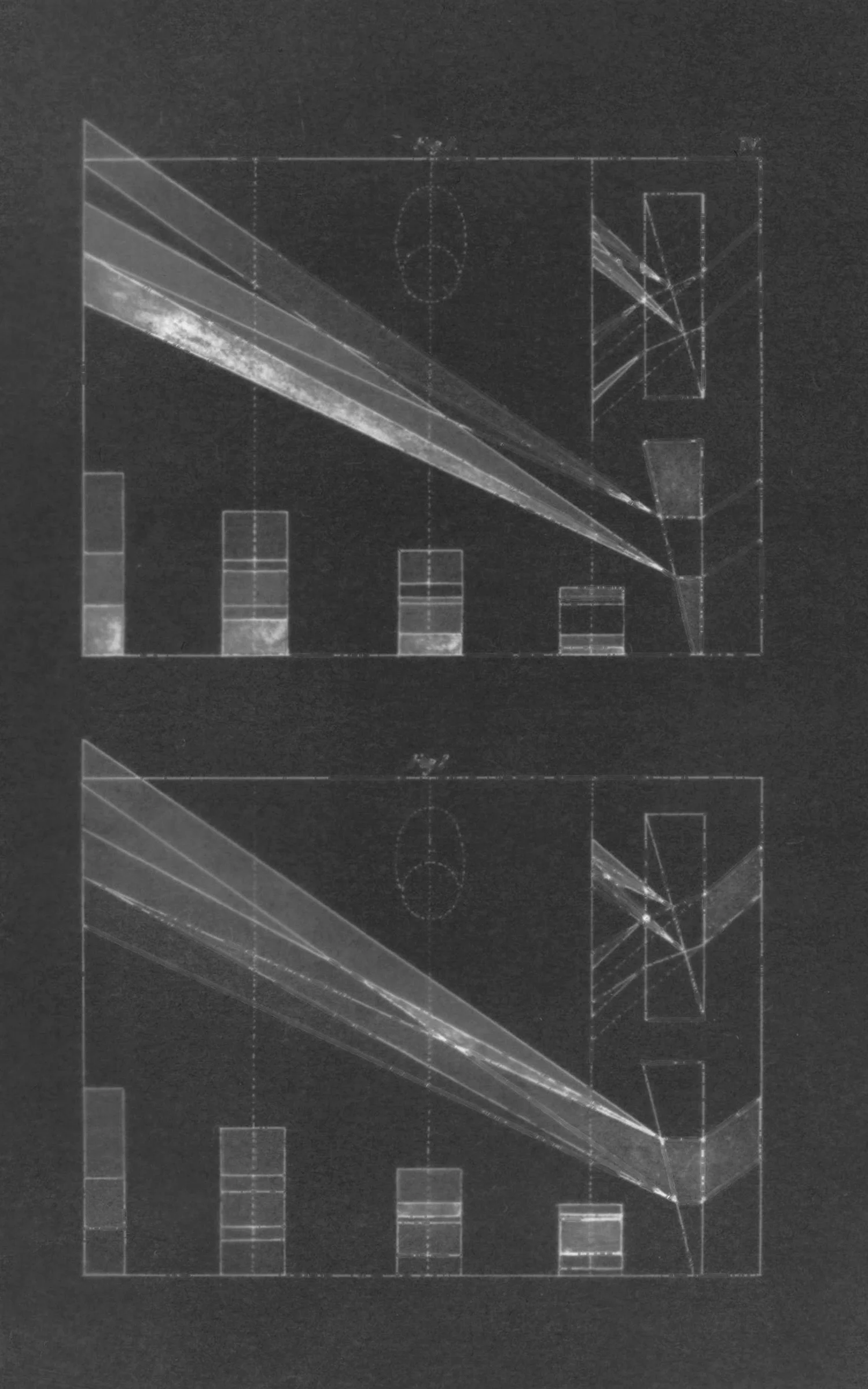 Facsimile of facsimile of Figure 1, PLATE IV from Theory of Colours (Zur Farbenlehre) by Johann Wolfgang von Goethe
Normal
0
false
false
false
EN-US
JA
X-NONE
/* Style Definitions */
table.MsoNormalTable
{mso-style-name:"Table Normal";
mso-tstyle-rowband-size:0;
mso-tstyle-colband-size:0;
mso-style-noshow:yes;
mso-style-priority:99;
mso-style-parent:"";
mso-padding-alt:0in 5.4pt 0in 5.4pt;
mso-para-margin:0in;
mso-para-margin-bottom:.0001pt;
mso-pagination:widow-orphan;
font-size:12.0pt;
font-family:Cambria;
mso-ascii-font-family:Cambria;
mso-ascii-theme-font:minor-latin;
mso-hansi-font-family:Cambria;
mso-hansi-theme-font:minor-latin;}
Gelatin Silver Print | 5”x8” | 2013 