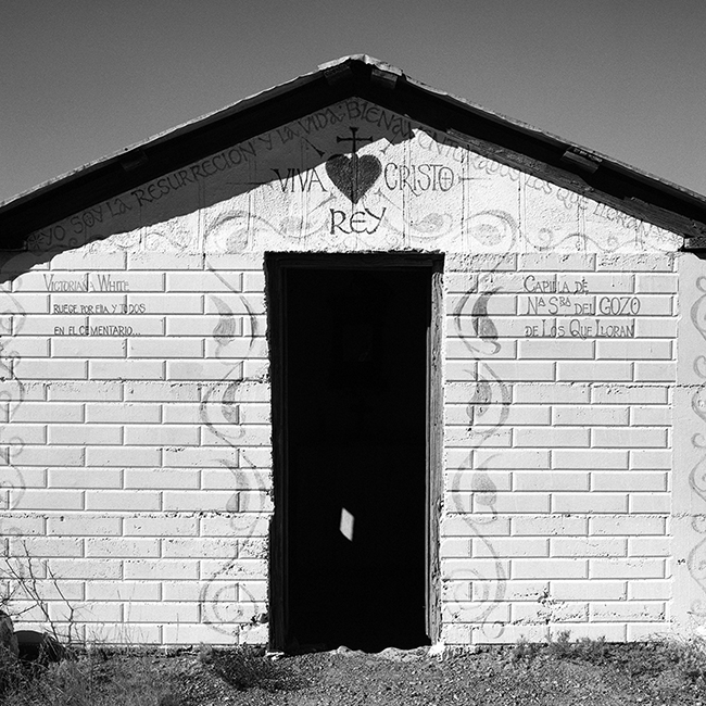 Tomb for Victoriana White, Ruege por ella y Todos en el Cementario, (Pray for her and  	everyone in the cemetery), Shafter Cemetery