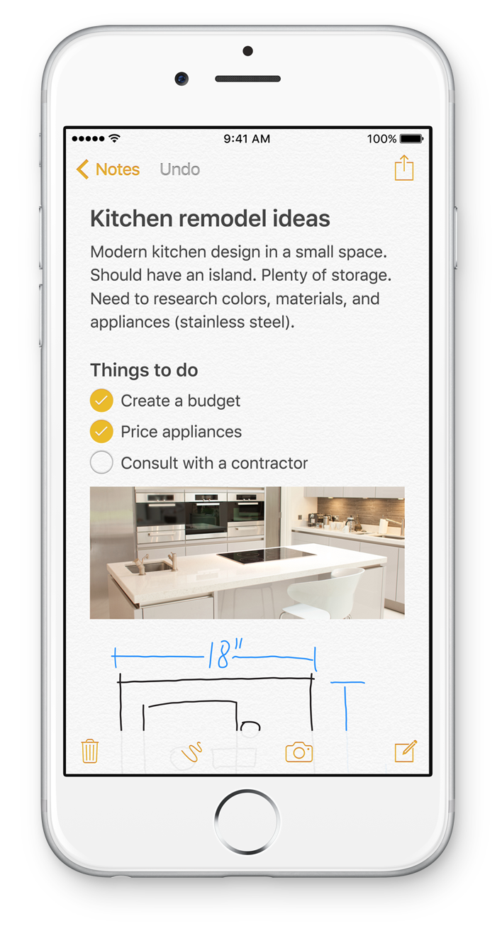 The new Notes app. 