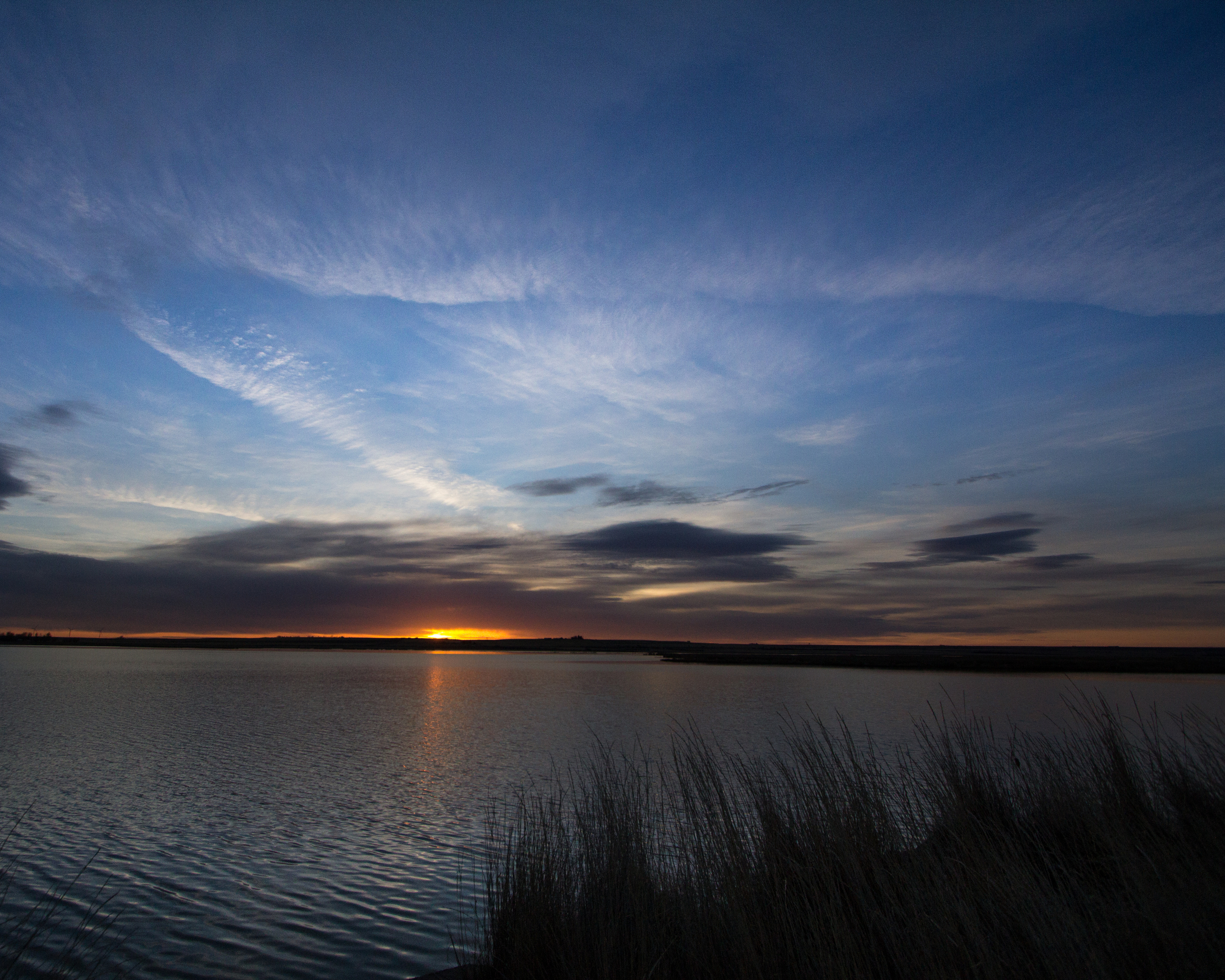 Sunset, Freezeout Lake WMA