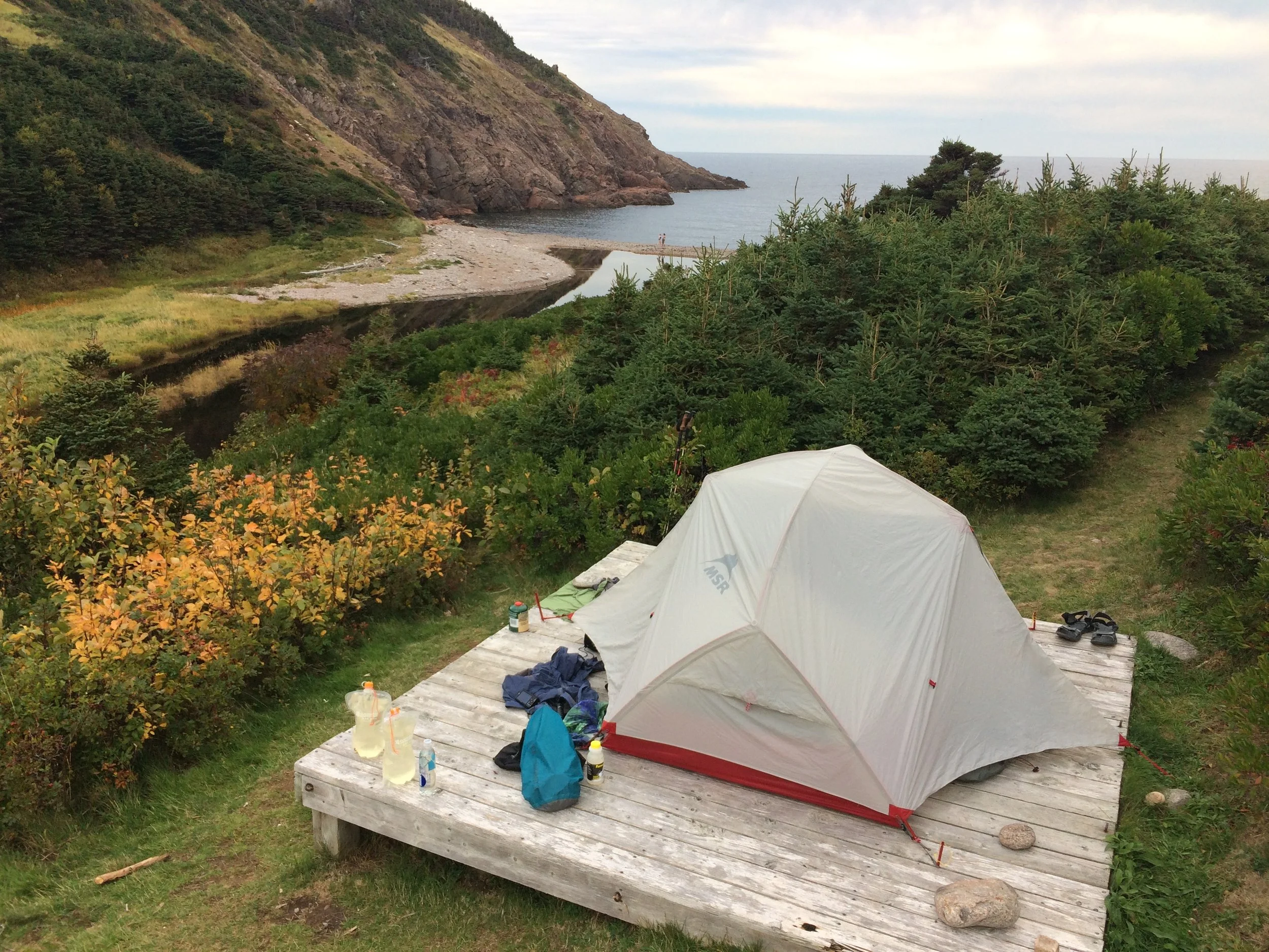 Camped in Nova Scotia