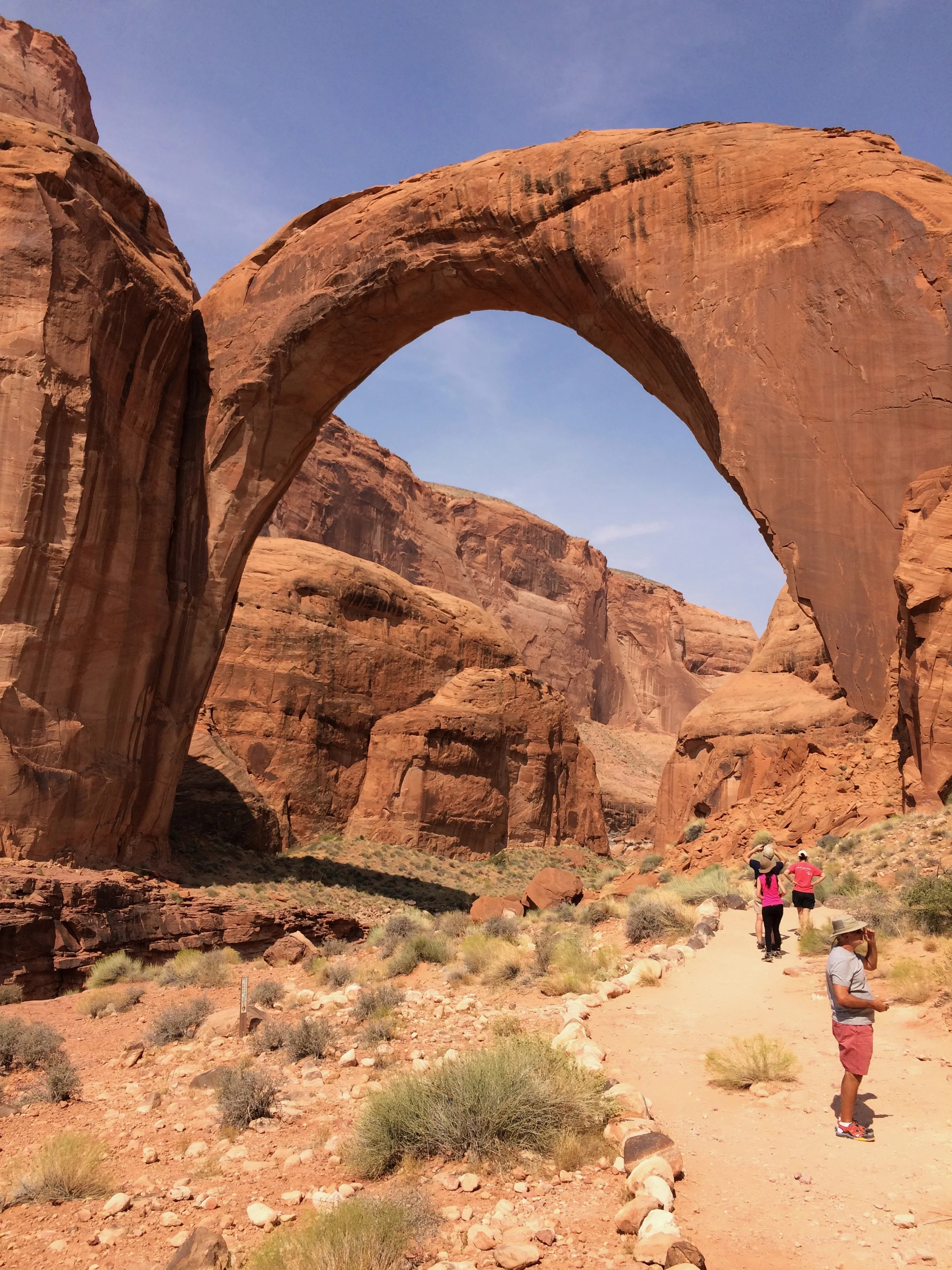 On a private guided tour to Rainbow Bridge National Park.