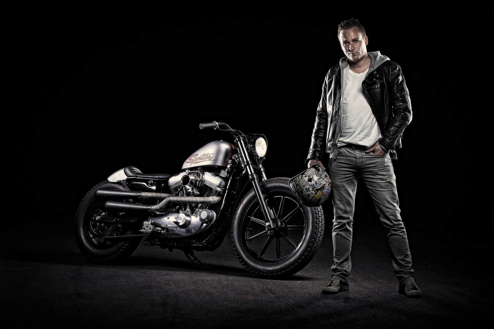 Ruben and his Harley Sportster 883